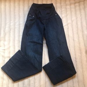 Old Navy rollover maternity denim jeans, small.